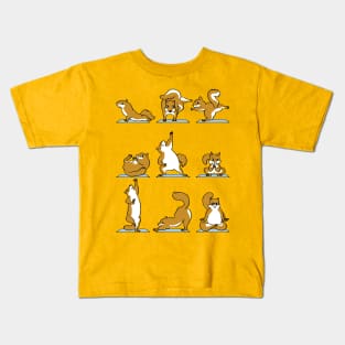 Squirrel Yoga Kids T-Shirt